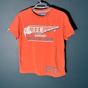 Superdry Men's Orange Spirit of Japan Tee
